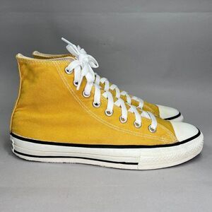 Converse Shoes Men's Size 7 Vintage Chuck Taylor All Star Gold High Top Sneakers